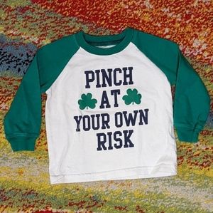 Carter's "Pinch at Your Own Risk" Shamrock St. Patrick's Day Top 12 months